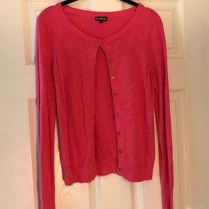 Express pink cardigan